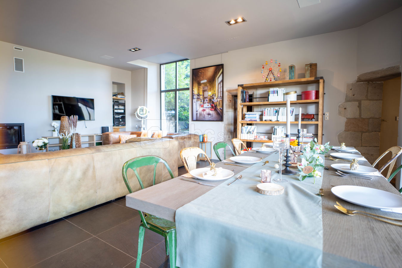 Grand salon de 45m²
