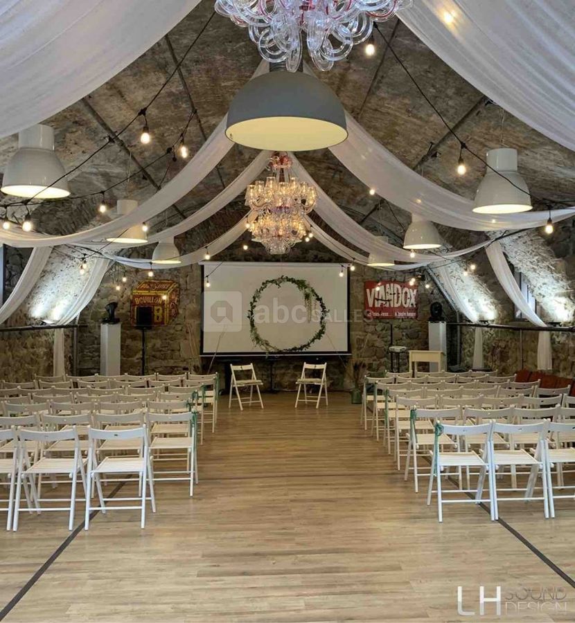 Photo d'une cérémonie de mariage au château de Bois Rigaud