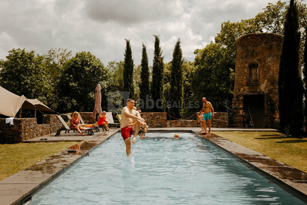 Piscine chauffée du château de Bois Rigaud
