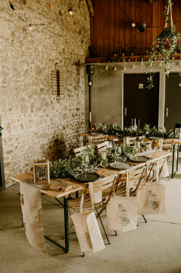 Repas sur la terrasse couverte