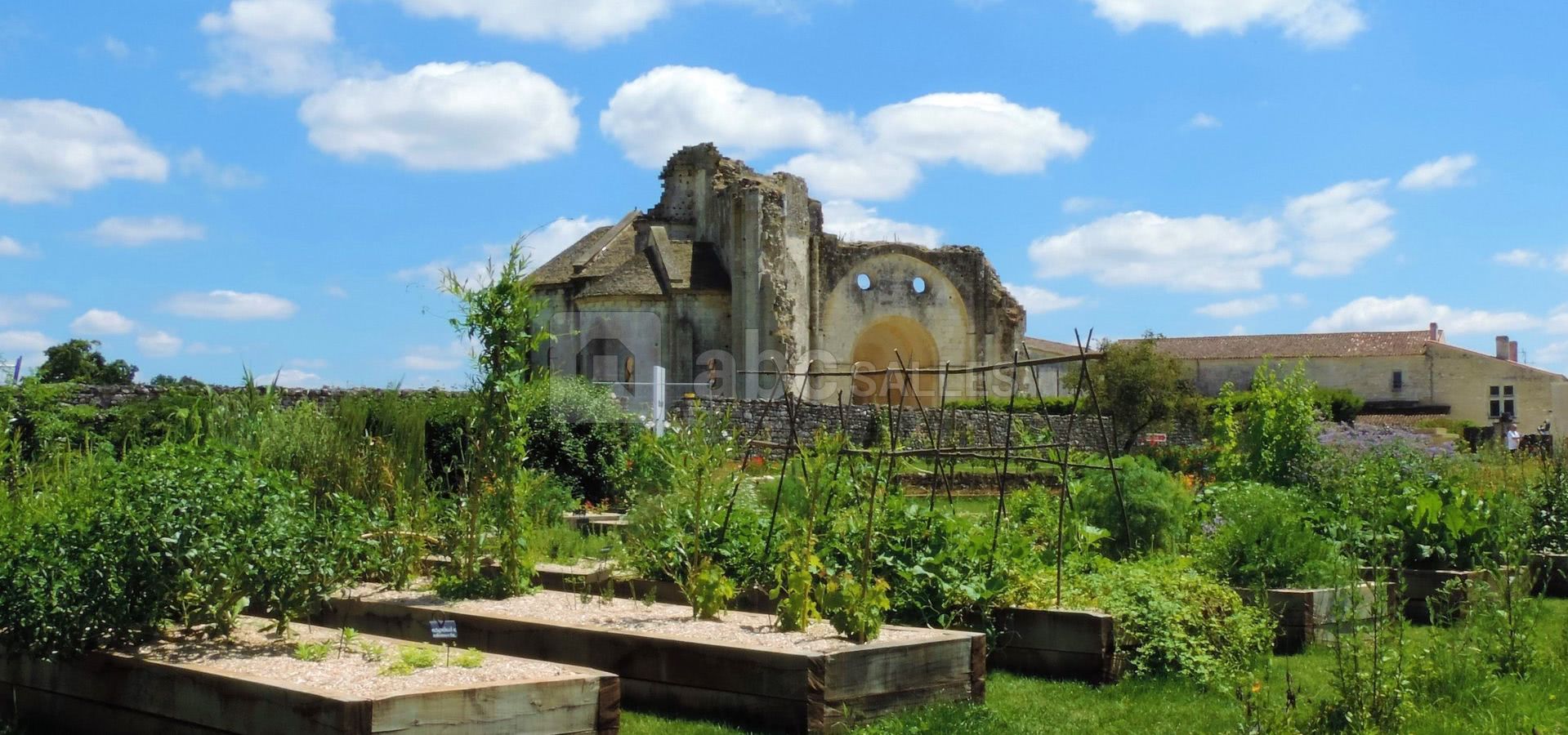 L'abbaye vue du Jardin Médiéval