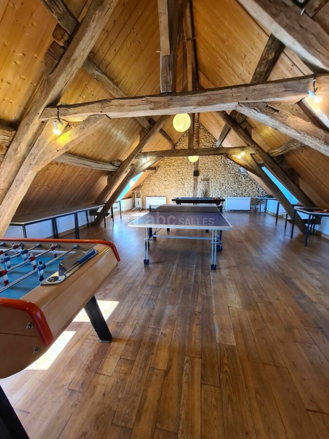 Salle de jeux (babyfoot, ping-pong, billard)