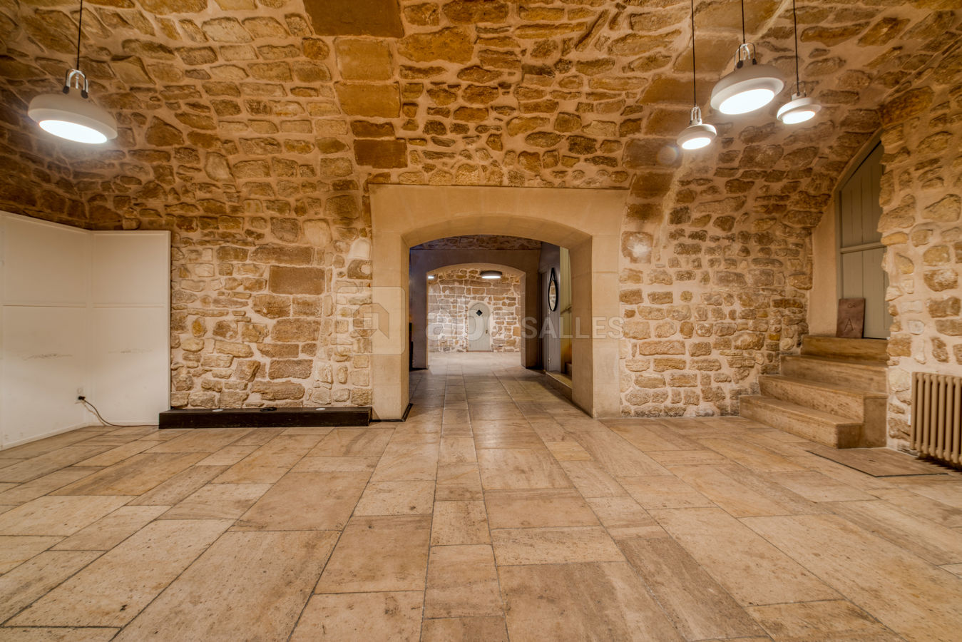 Salle en enfilade