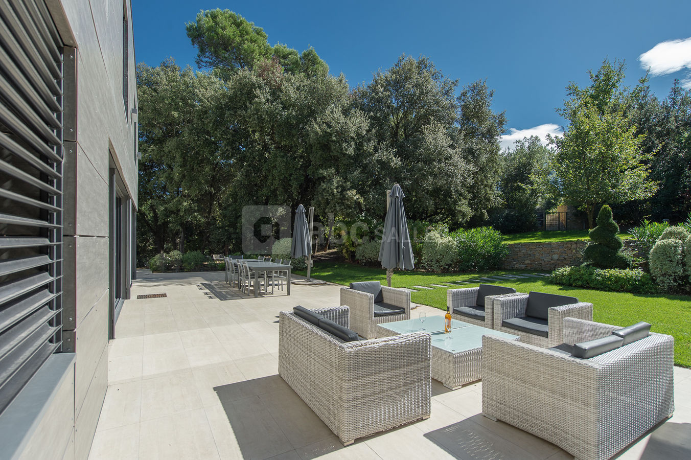 La terrasse de la villa