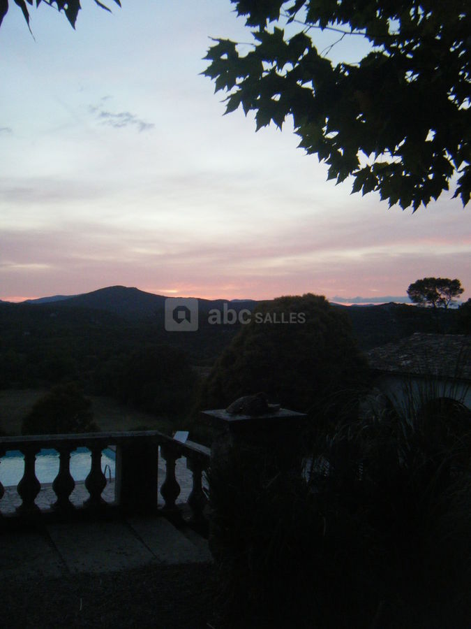 La vue depuis la terrasse du château