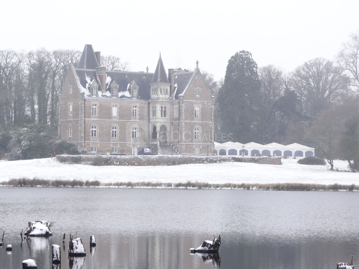 Chateau du Deffay Sous la neige