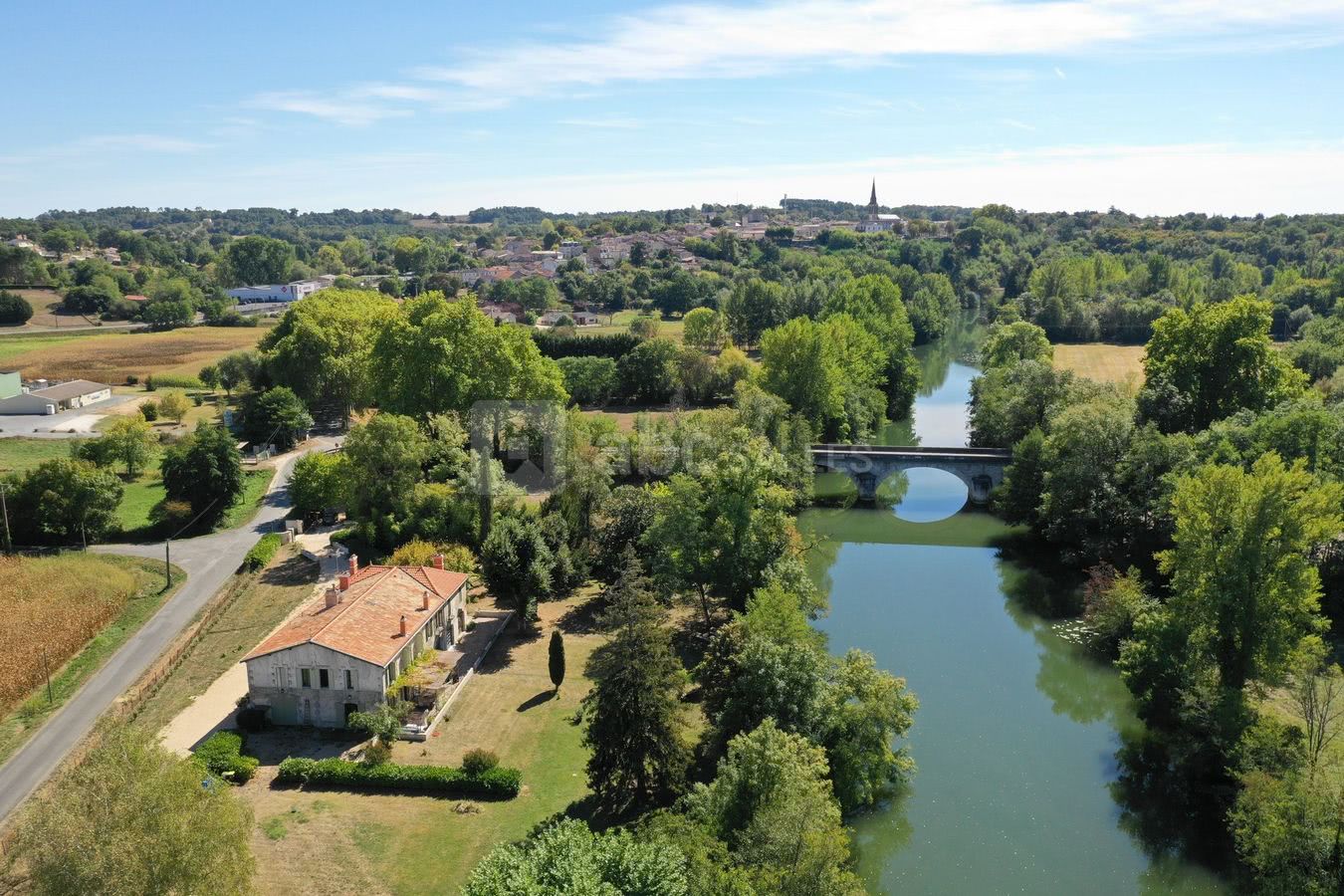 Vue aérienne jardin
