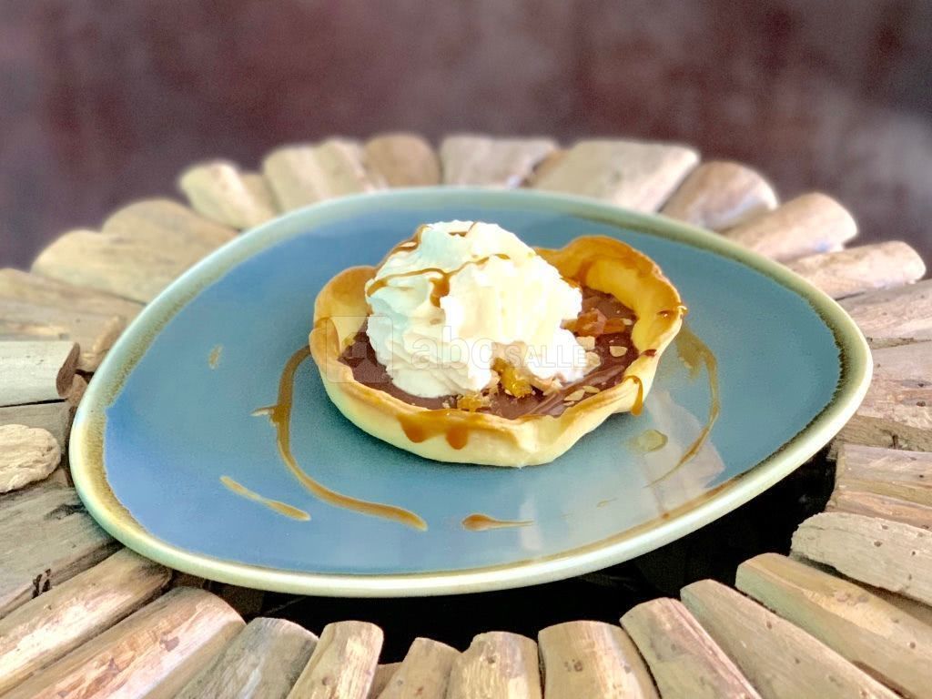 Tartelette au Chocolat, Cacahuètes Caramélisées et Chantilly au Spéculoos