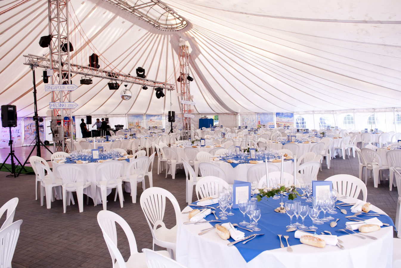 Tente vue intérieure