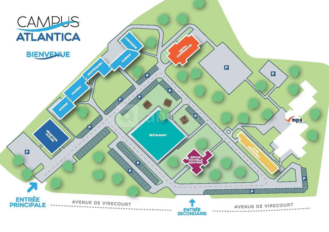 Plan du Campus Atlantica