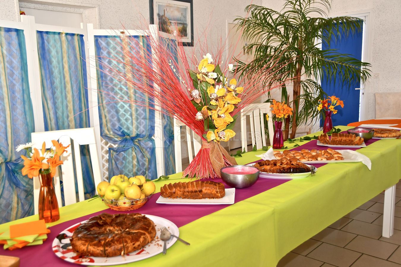 Organisation repas pour ce retrouver entre amis préparé par Olga Loisy Rivas