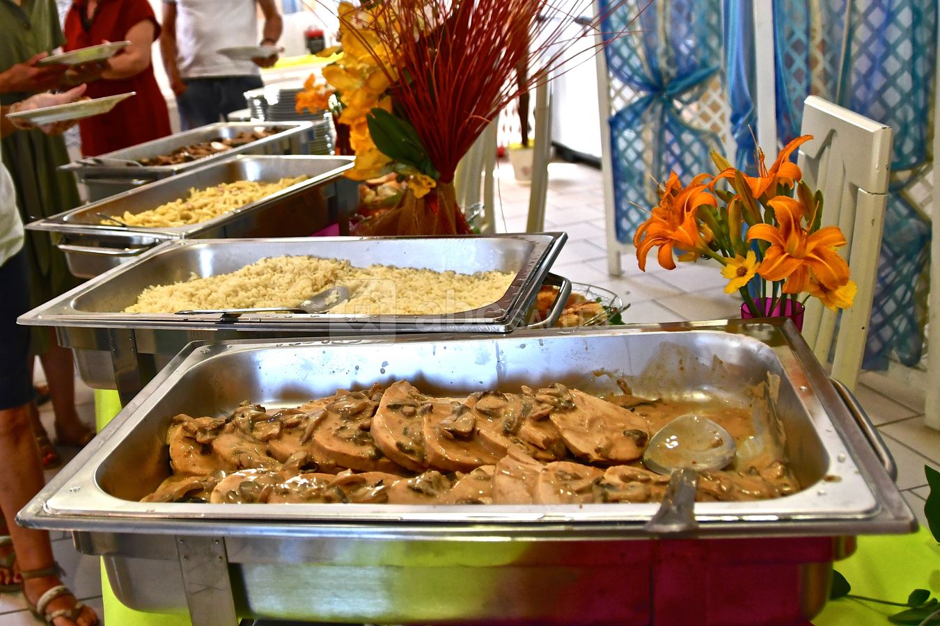 Vu du repas fait par Olga Loisy Rivas pour c'est amies