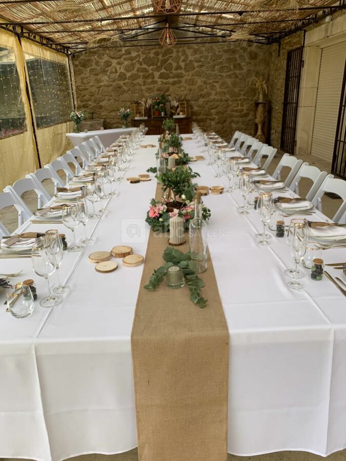 Salle de réception sous la pergola