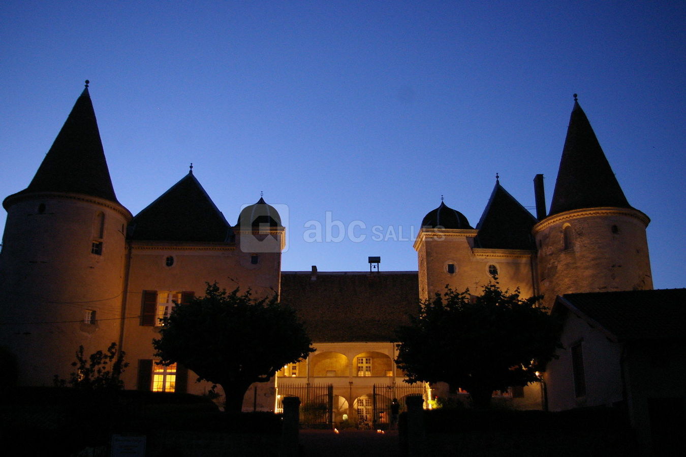 Château en soirée