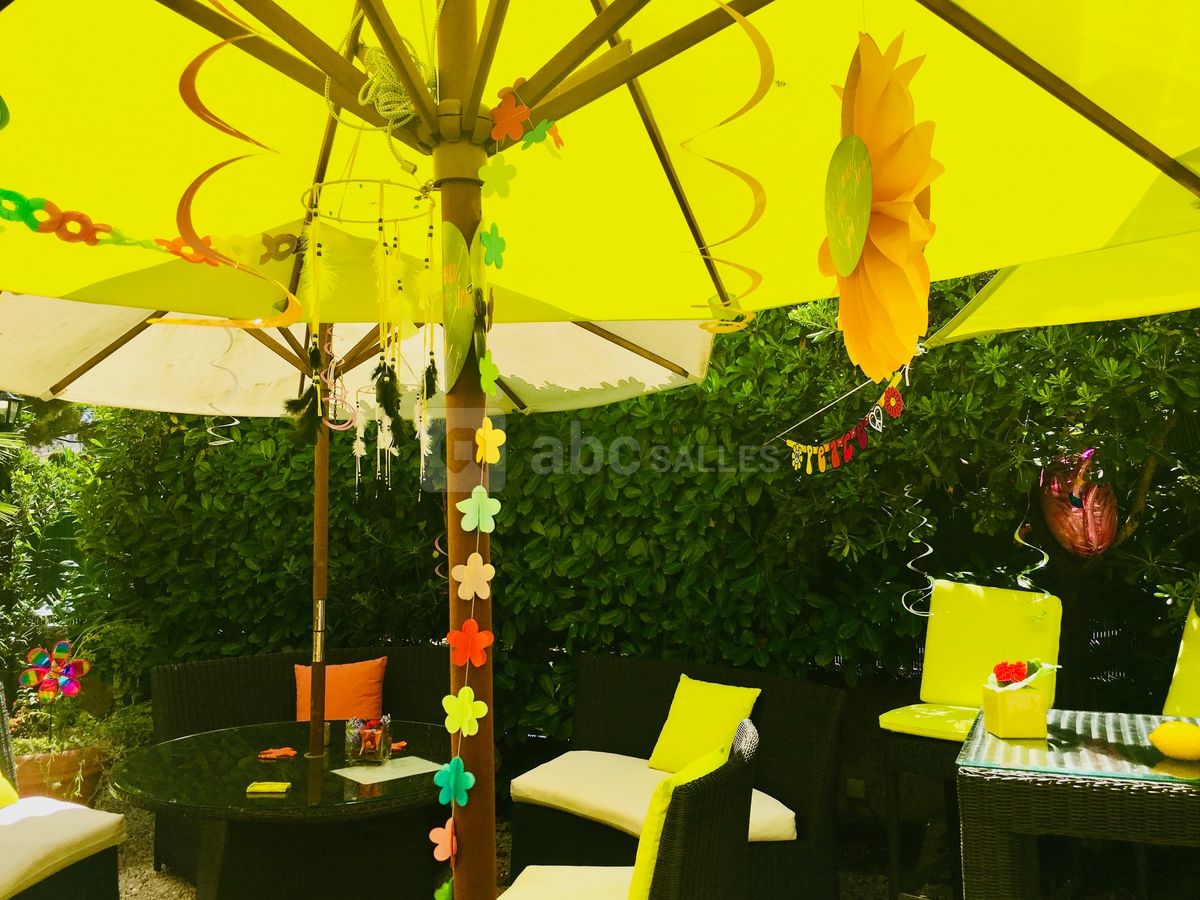 Jardin décoré