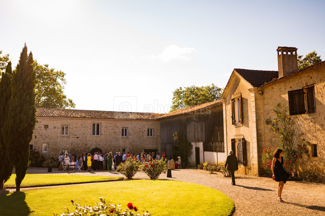 Cour intérieure - Château d'Auros