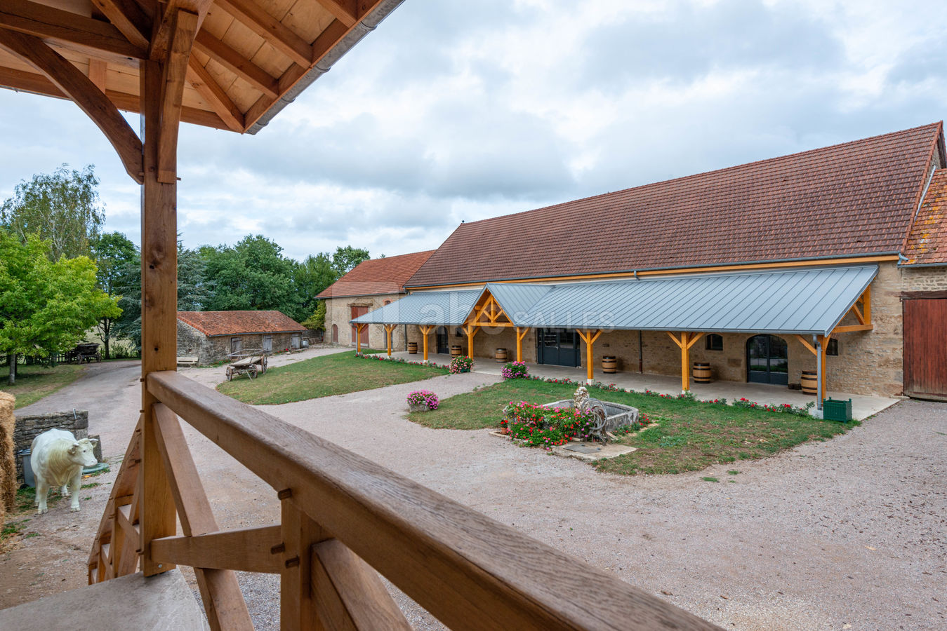 Vue du balcon du Logis