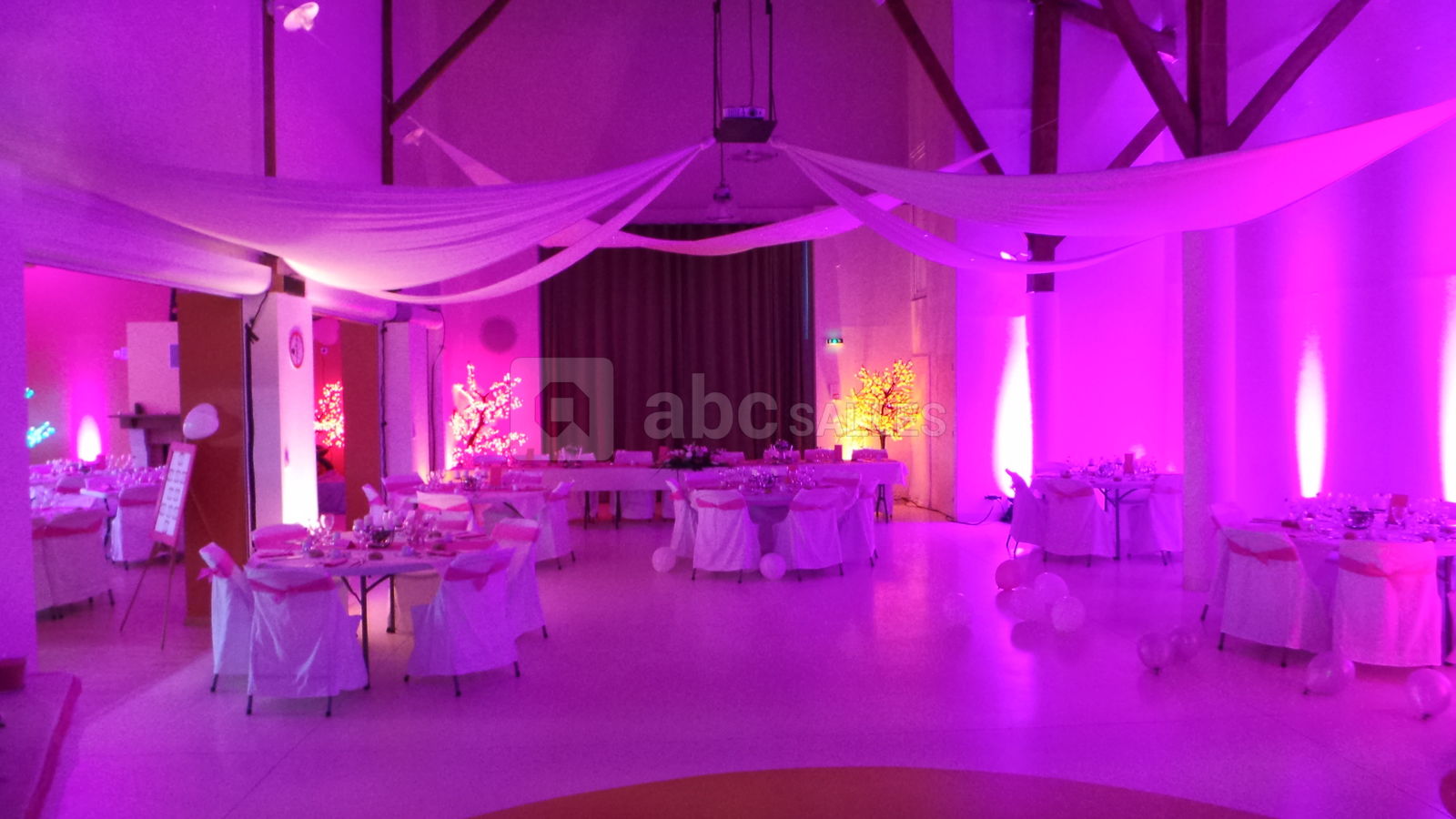 Salle décorée