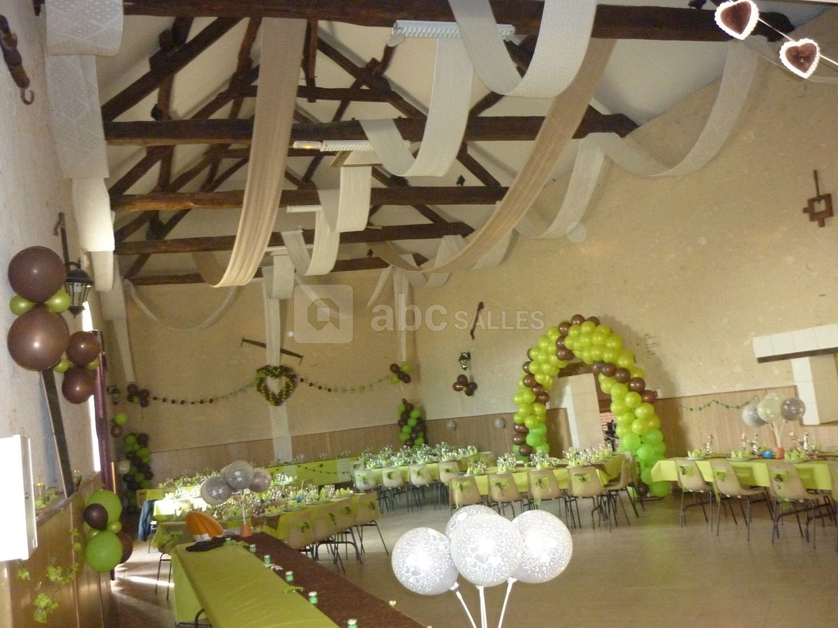 Salle décorée