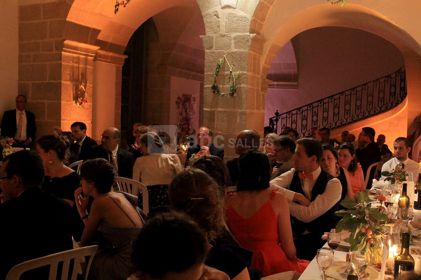 Dîner dans le vestibule