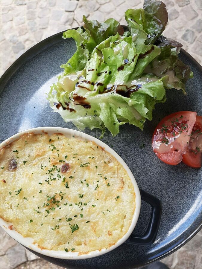 Hachis parmentier de canard au champignons
