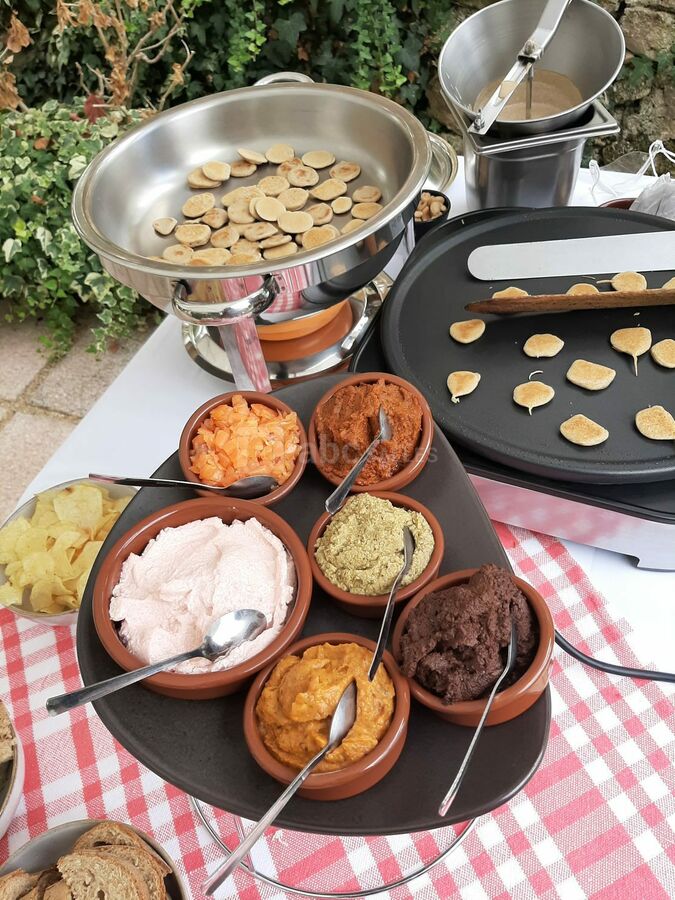 Buffet de blinis fait devant vous