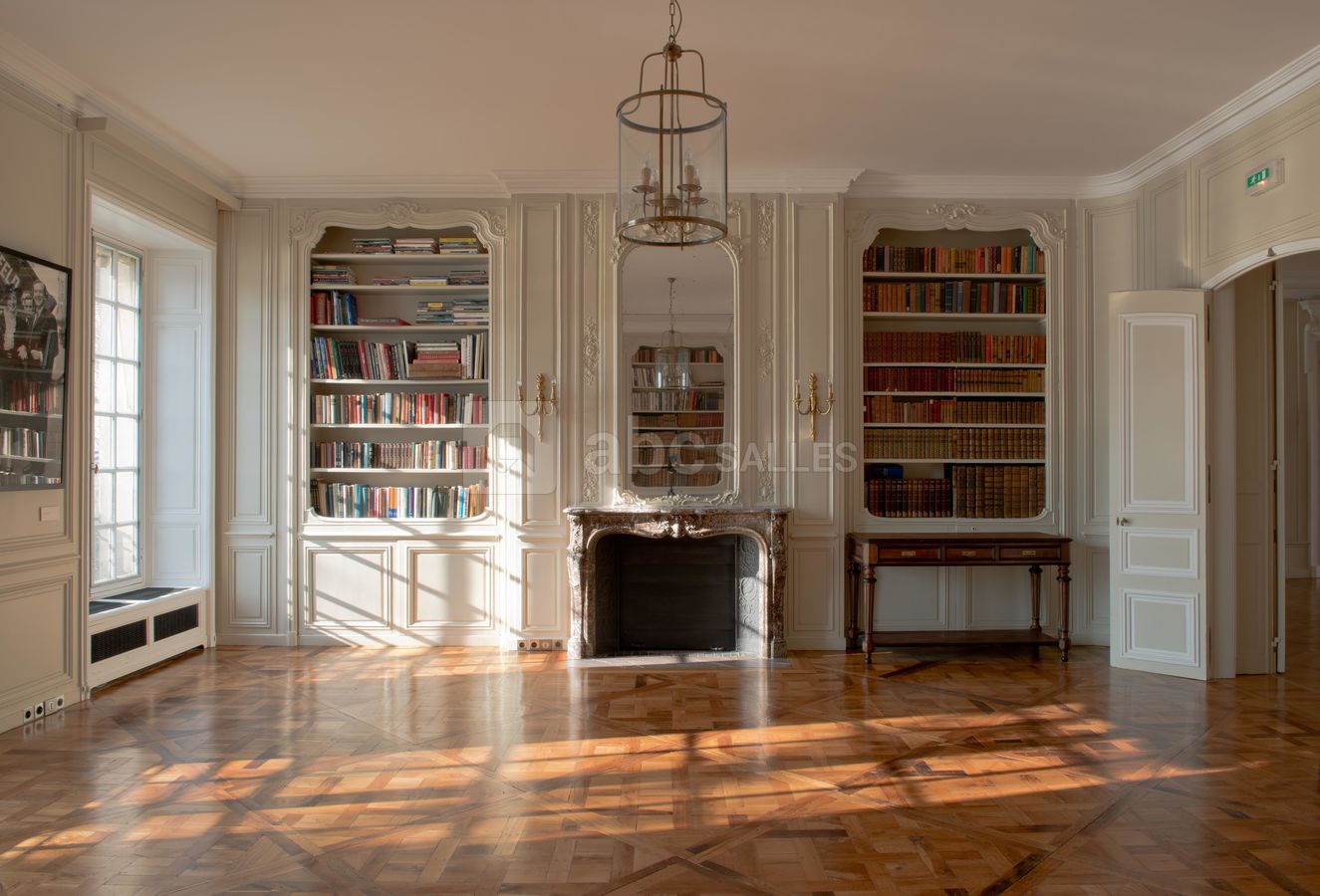 Le salon bibliothèque