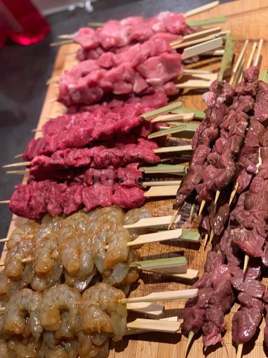 Brochettes pour plancha