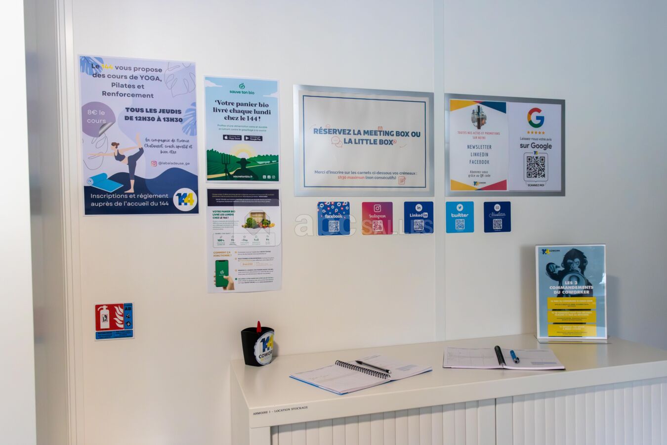 L'espace de coworking