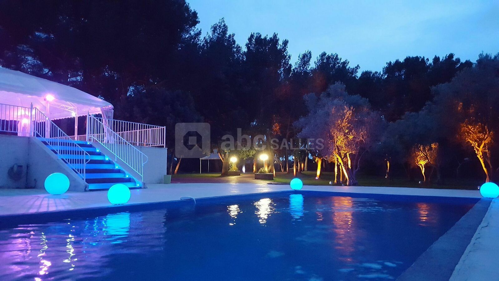 Mise en lumière de la terrasse
