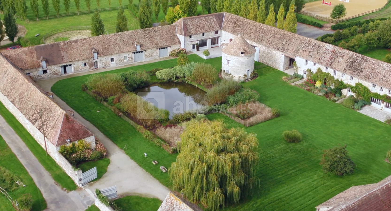 Vue aérienne du Domaine