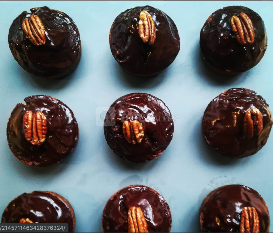Muffin chocolat et noix de pécan