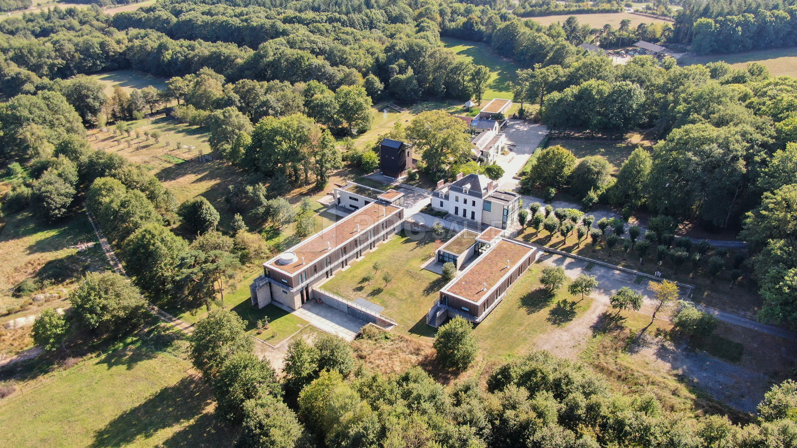 Vue aérienne du domaine