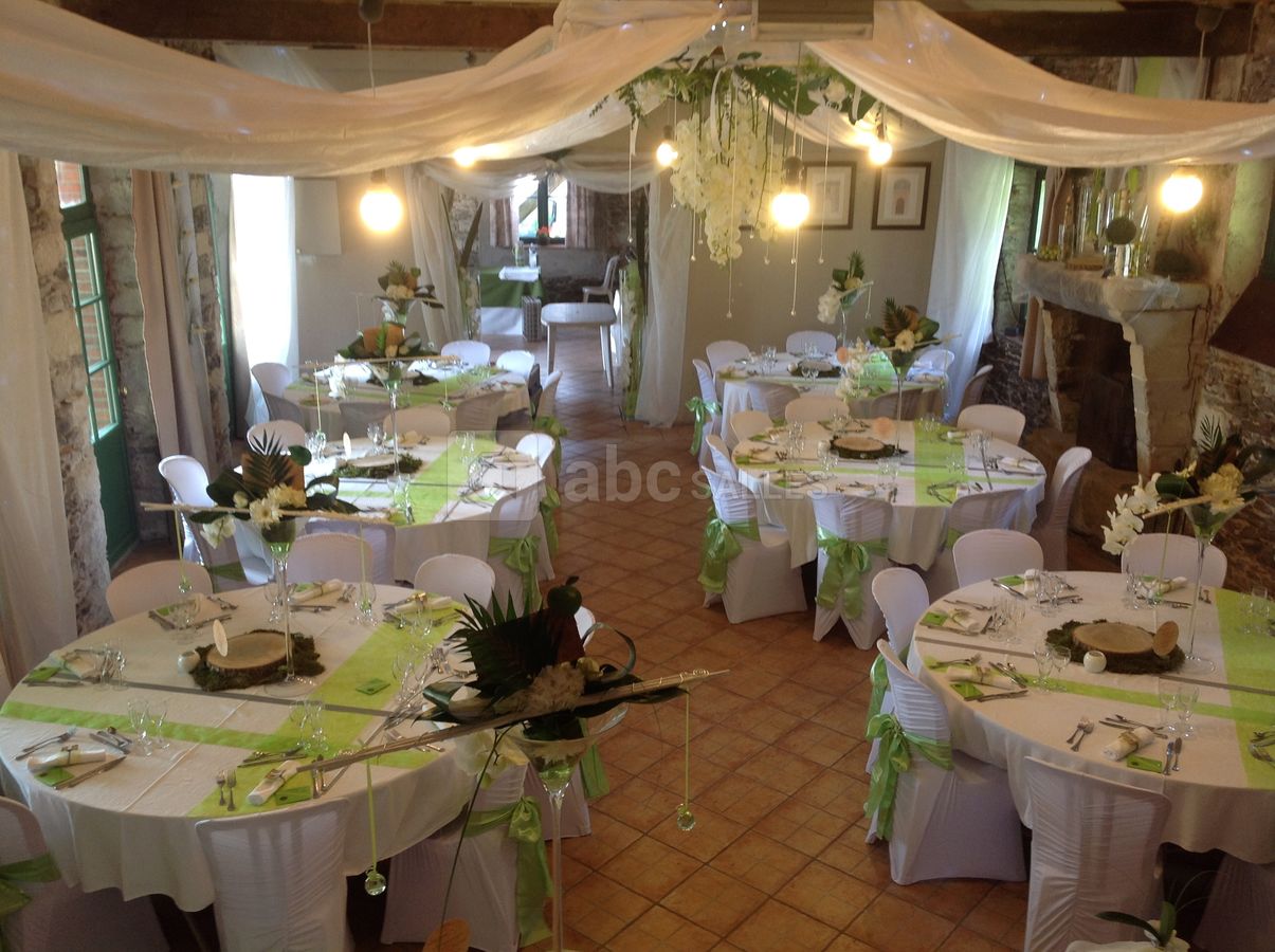 Repas de mariage sous les tentures