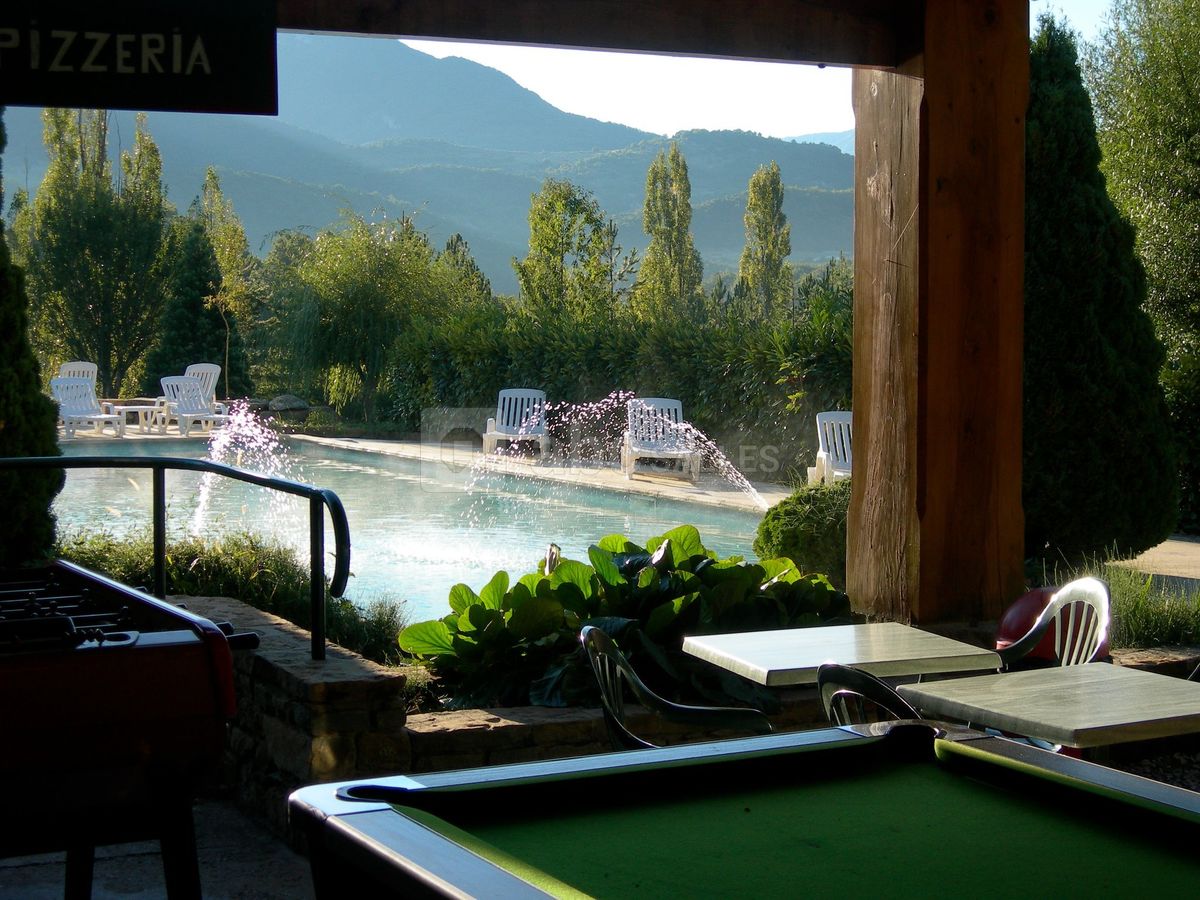 Vue de la terrasse du bar