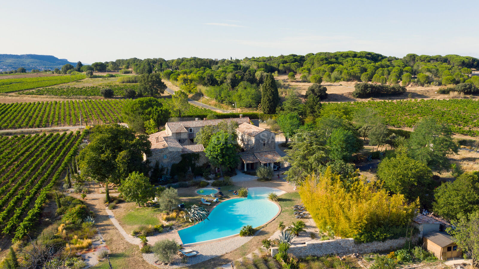 Vue aérienne du domaine