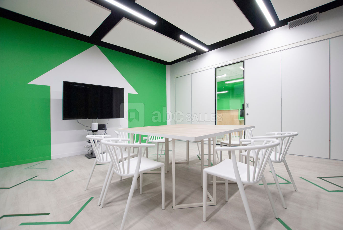 Vue intérieur cloison mobile fermée