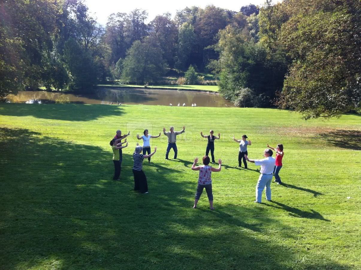 Work-out du dans le parc