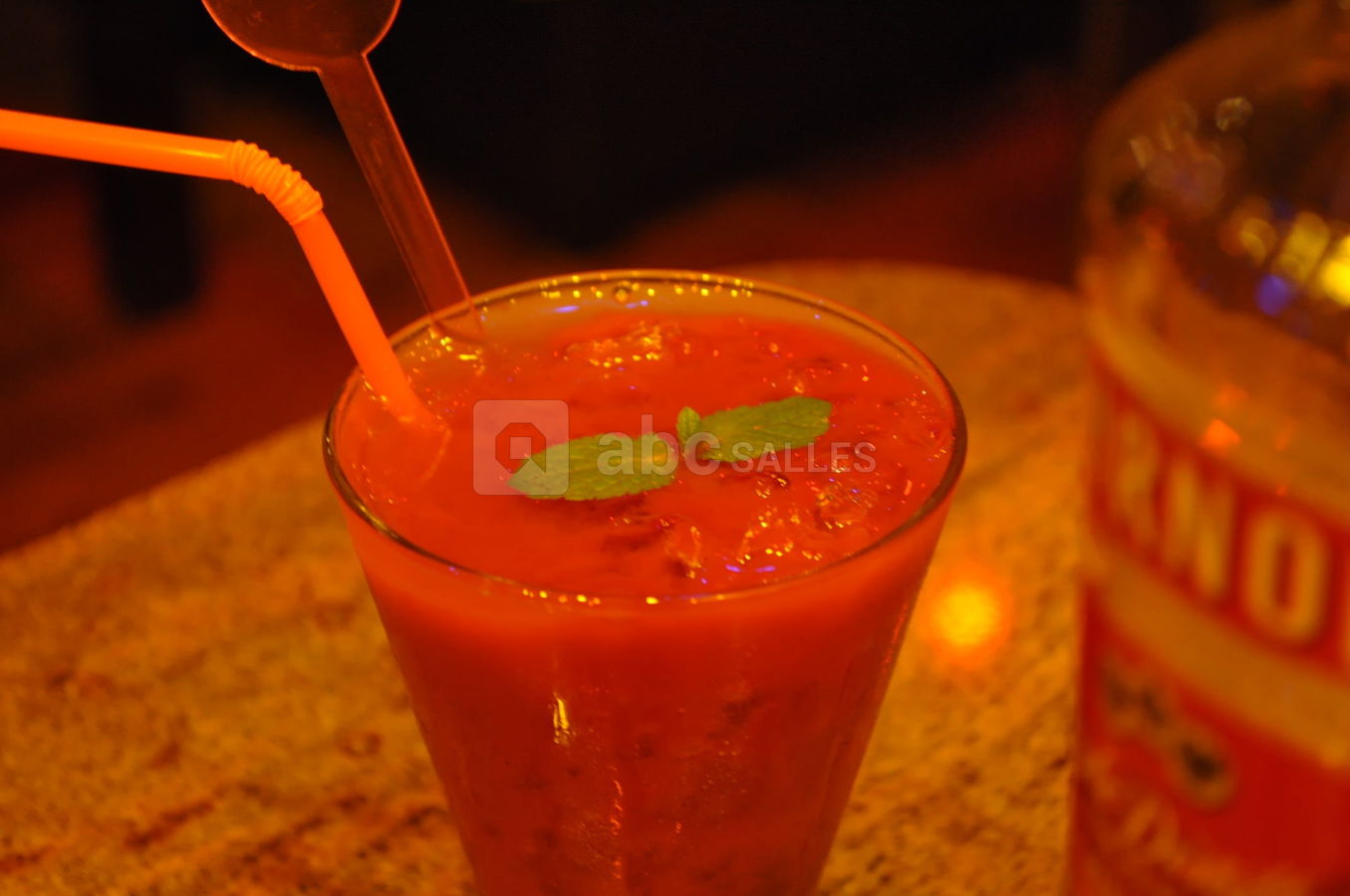 Cocktail vodka fraise