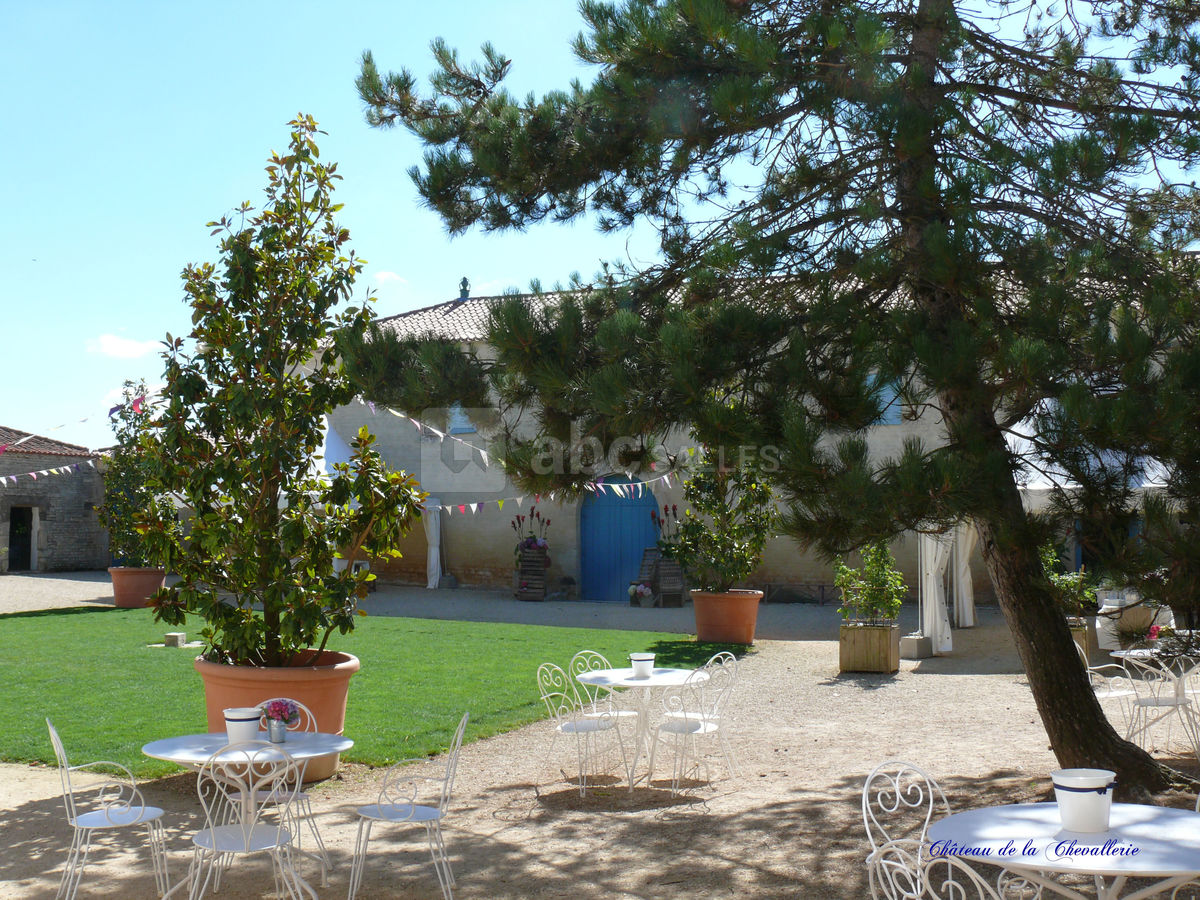 Cour du Pavillon - et fanions