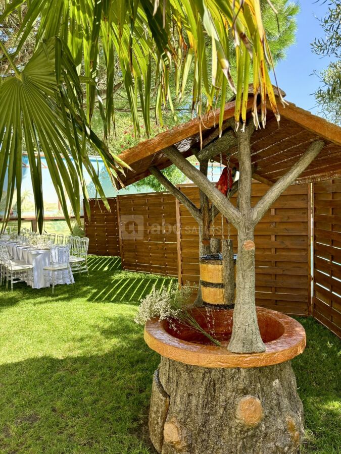 Espace séparé dans le jardin