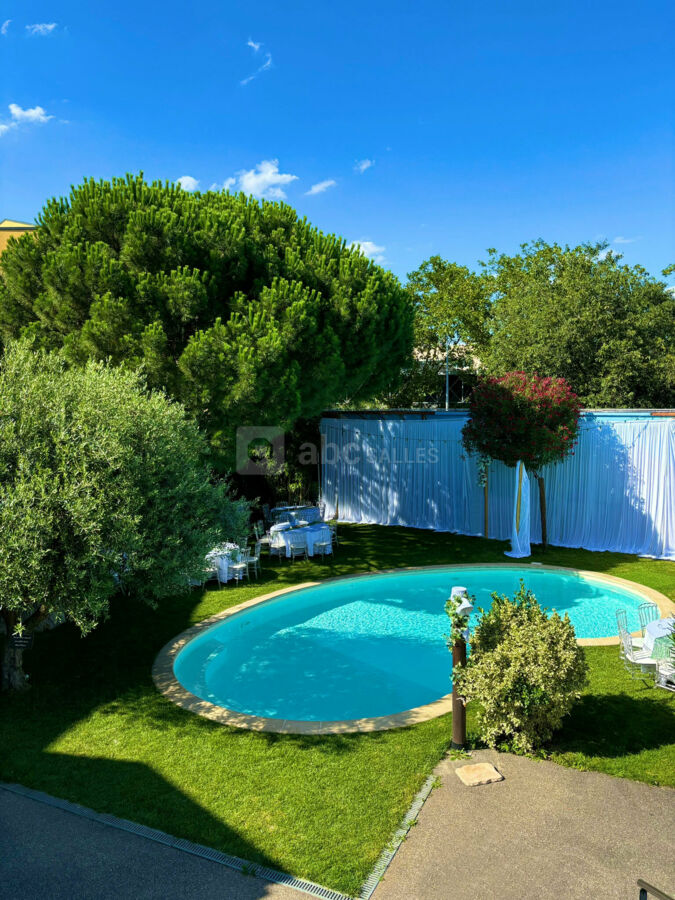 Jardin entier vu de haut