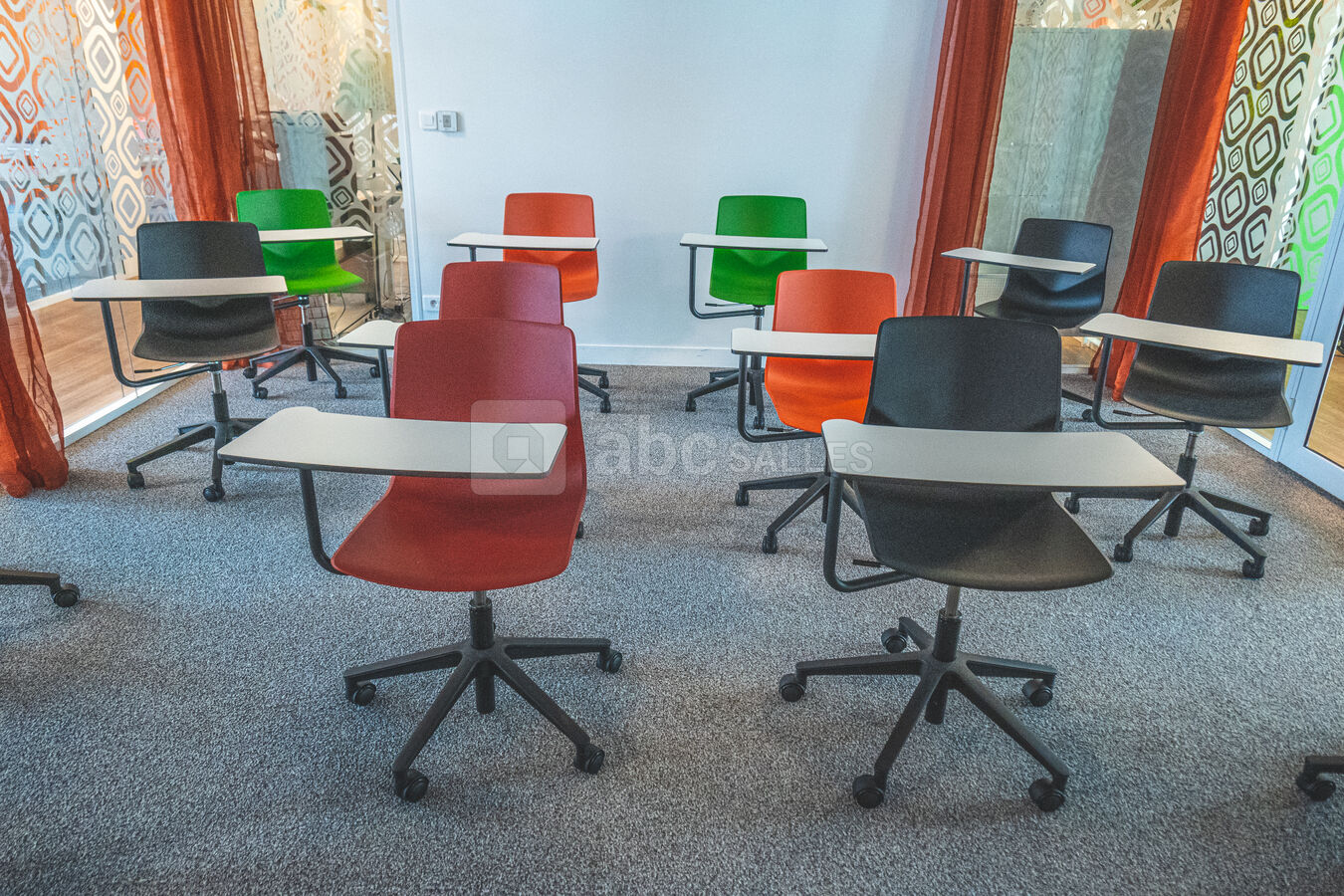Salle colorée