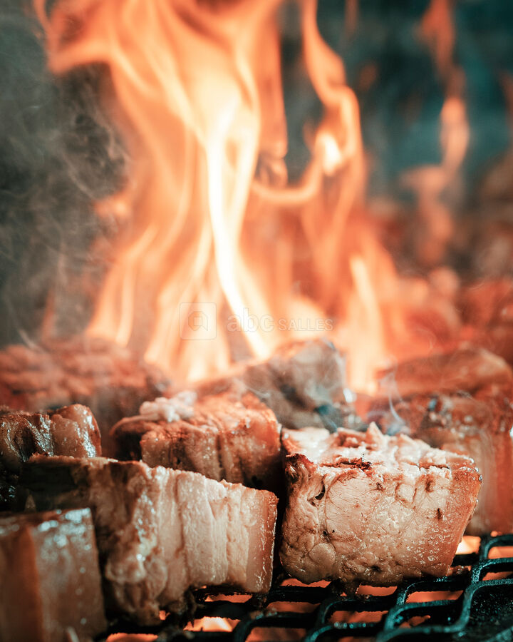Grillade aux sarment de vigne