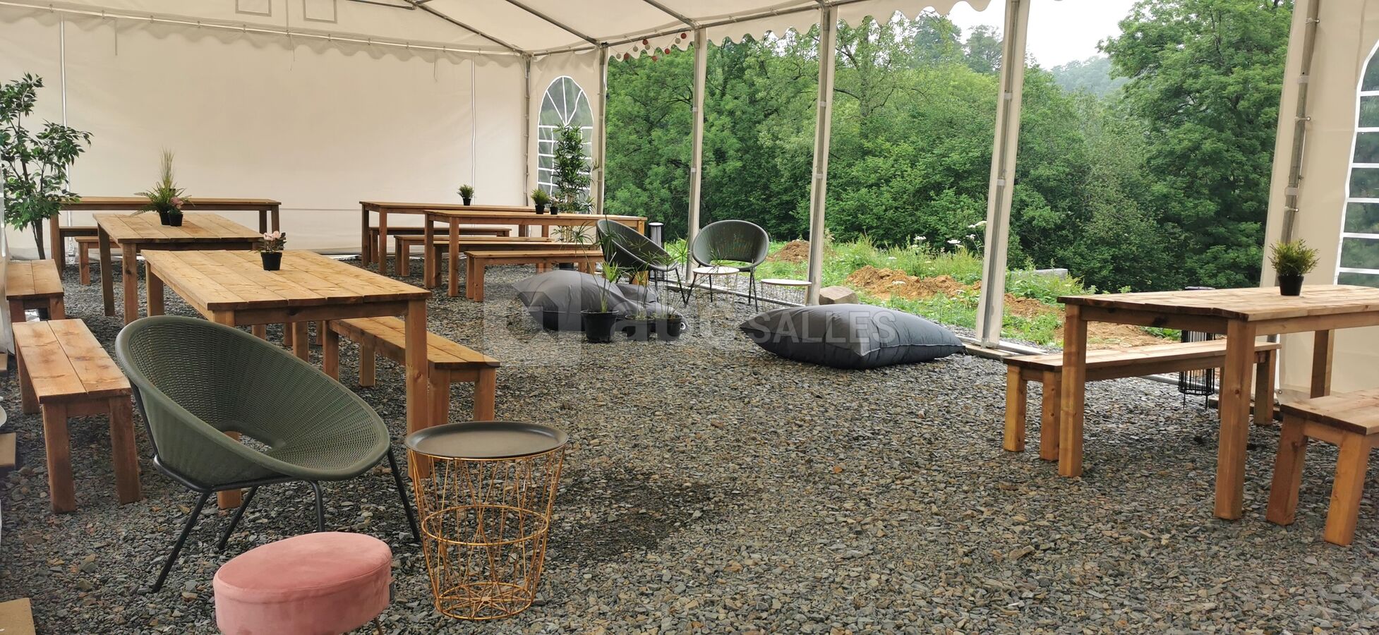 Tente de réception espace Lounge