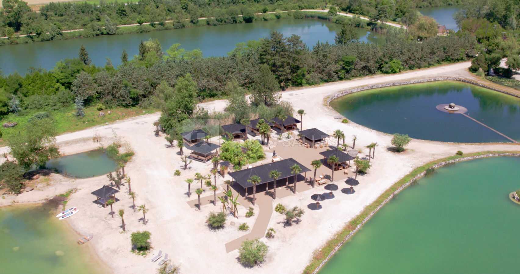 Espace Bali vue arerienne
