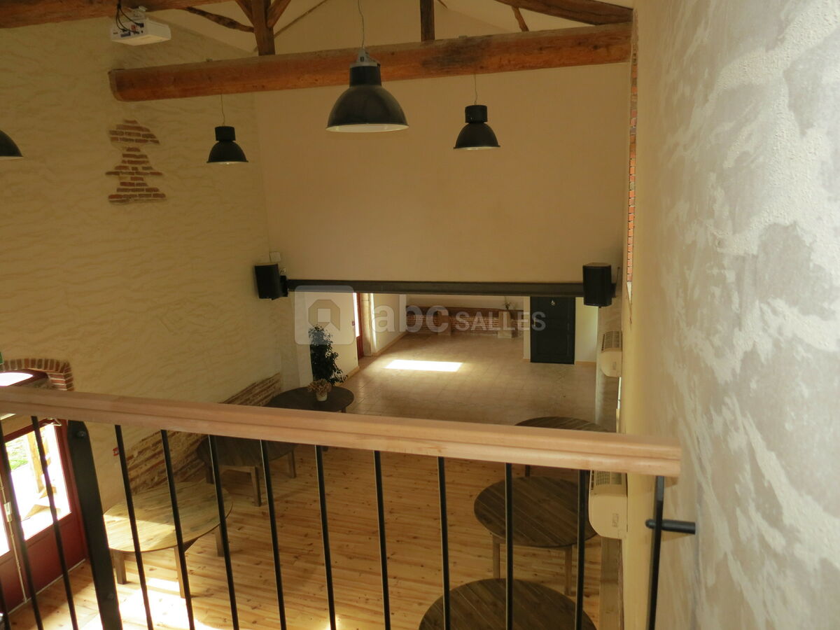 La salle de réception, vue de la mezzanine