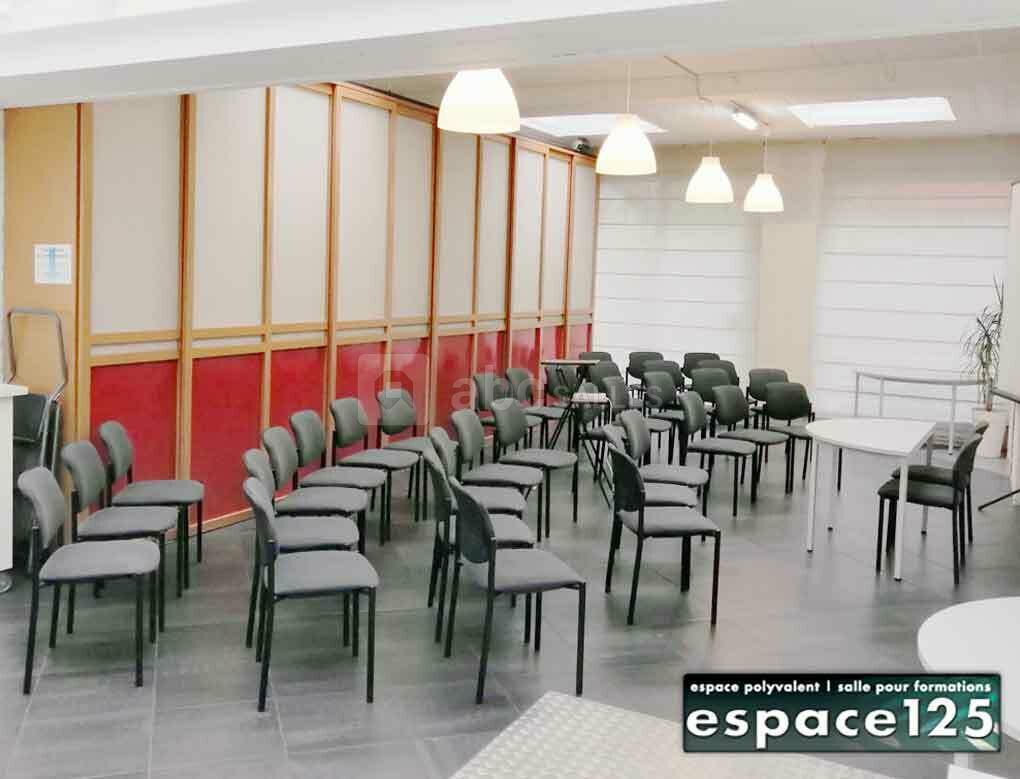 Espace125  |  Sièges en mode Séminaire  |  30 personnes