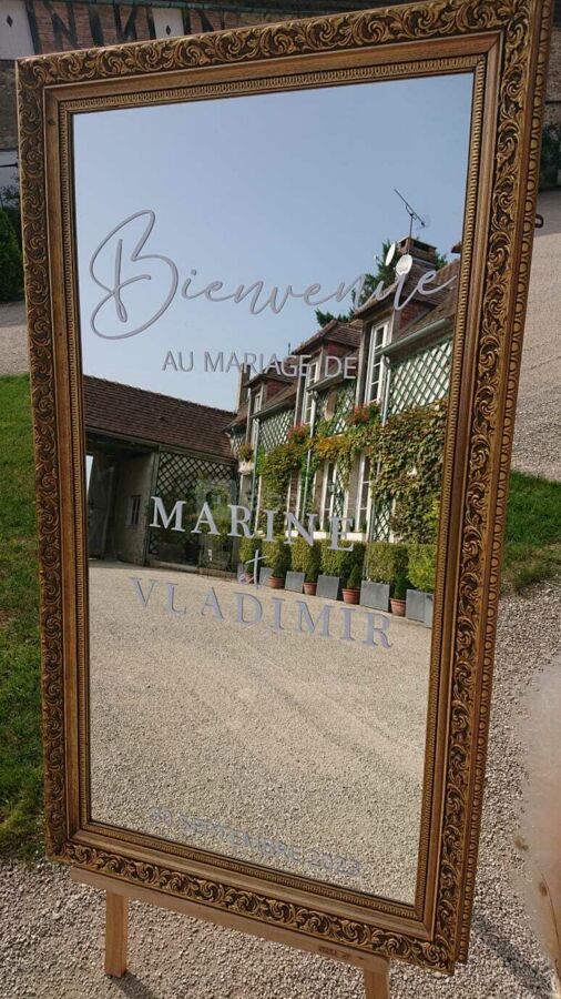 Mariage joli cadre