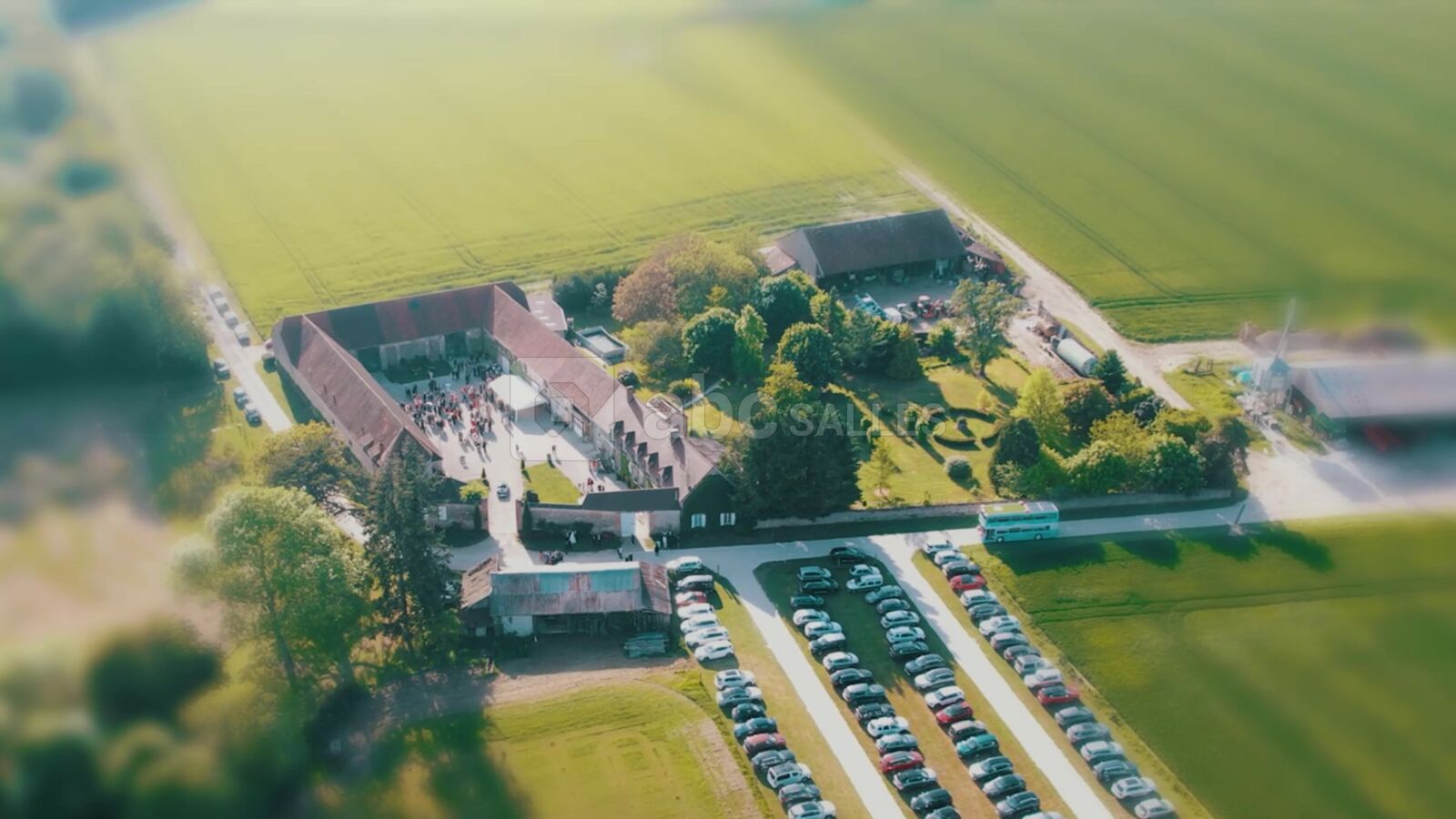 Mariage vue du ciel